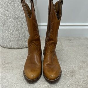 Boulet Tan Western Cowboy Boots